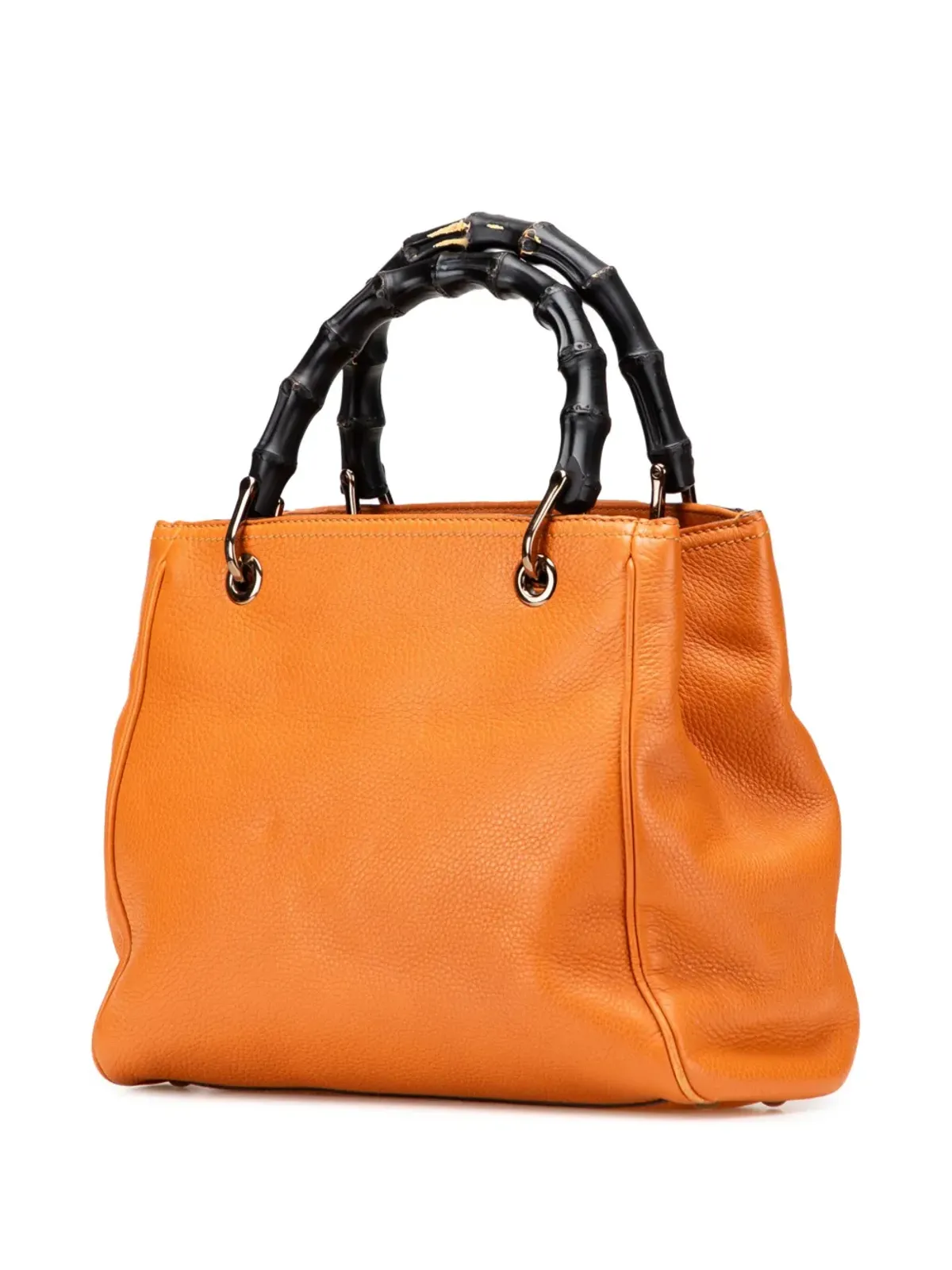 Gucci Pre-Owned カーフスキン バンブー ショッパー サッチェル - 画像3