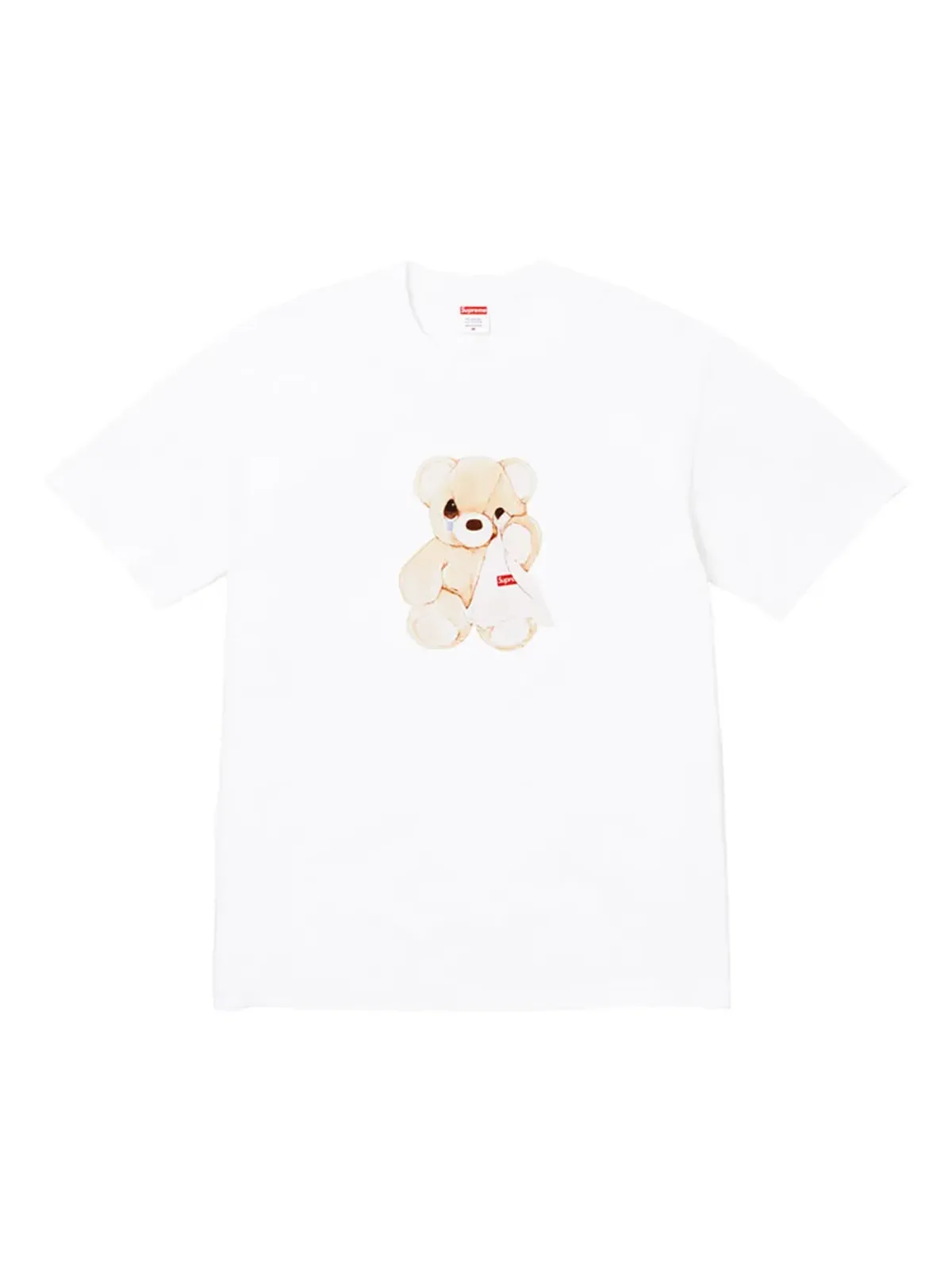 Supreme bear-print T-shirt - White - 画像2