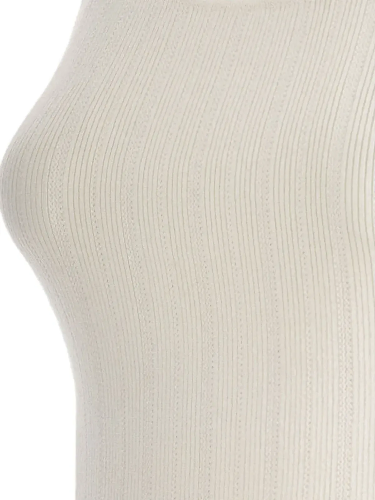 Elisabetta Franchi チェーンストラップ付きリブトップ - 画像3