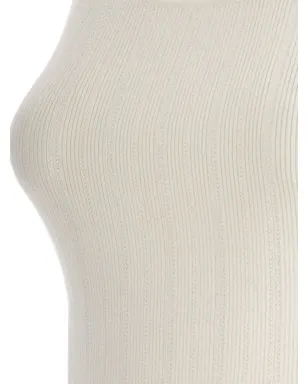 Elisabetta Franchi チェーンストラップ付きリブトップ - サムネイル3