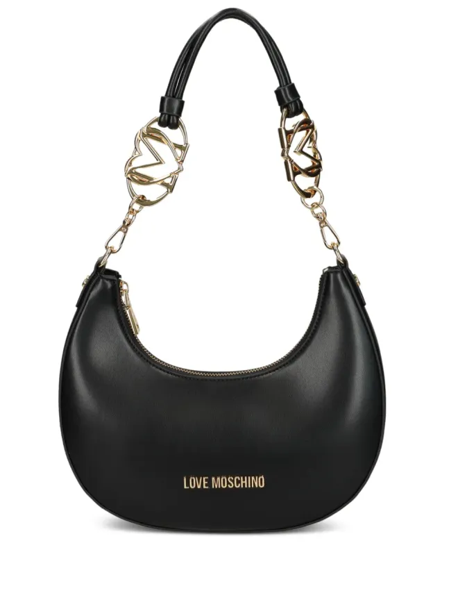 Love Moschino Love Moschino チェーン装飾の三日月型ショルダーバッグ - ブラックの商品画像