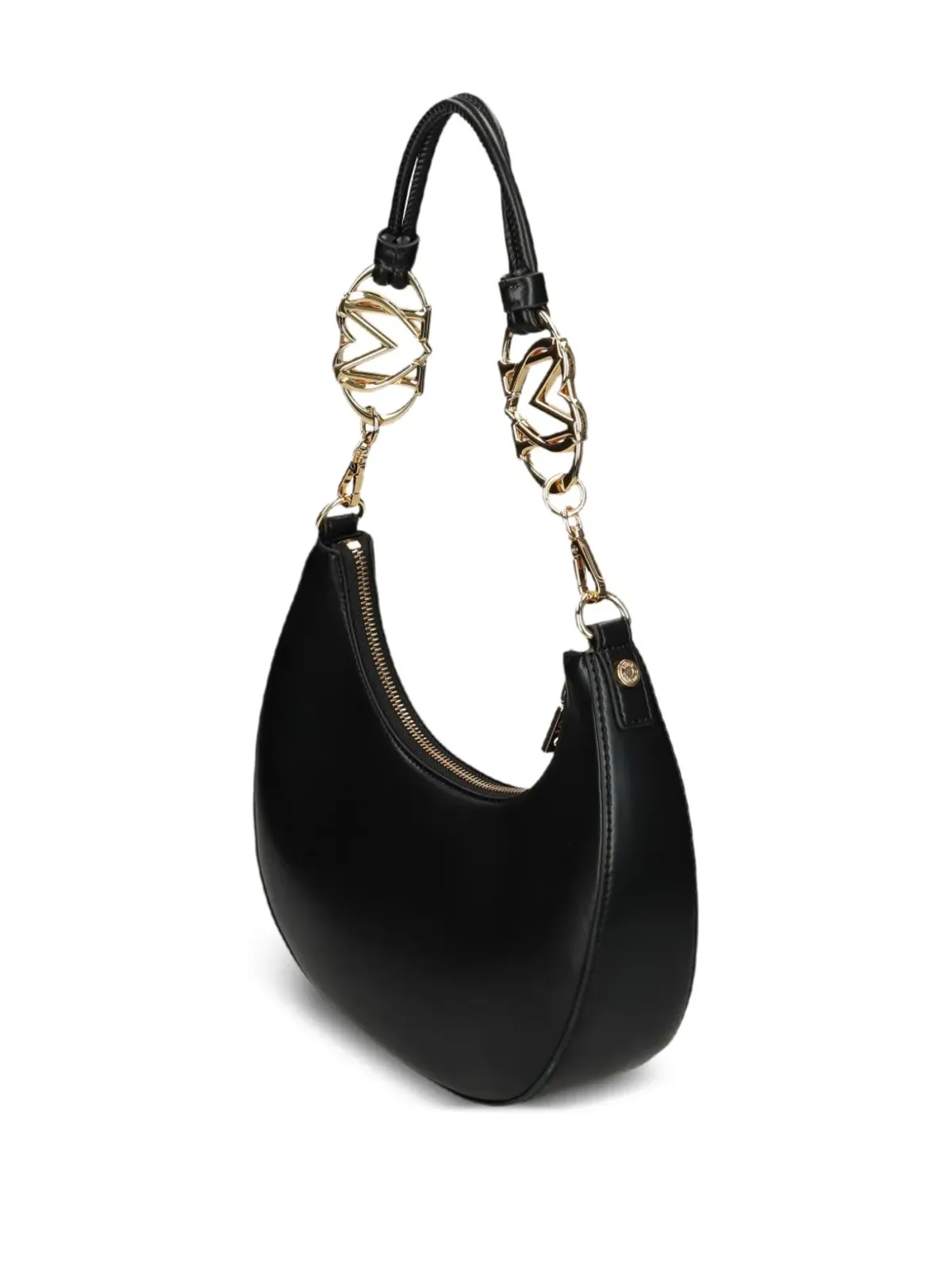 Love Moschino チェーン装飾の三日月型ショルダーバッグ - ブラック - 画像3