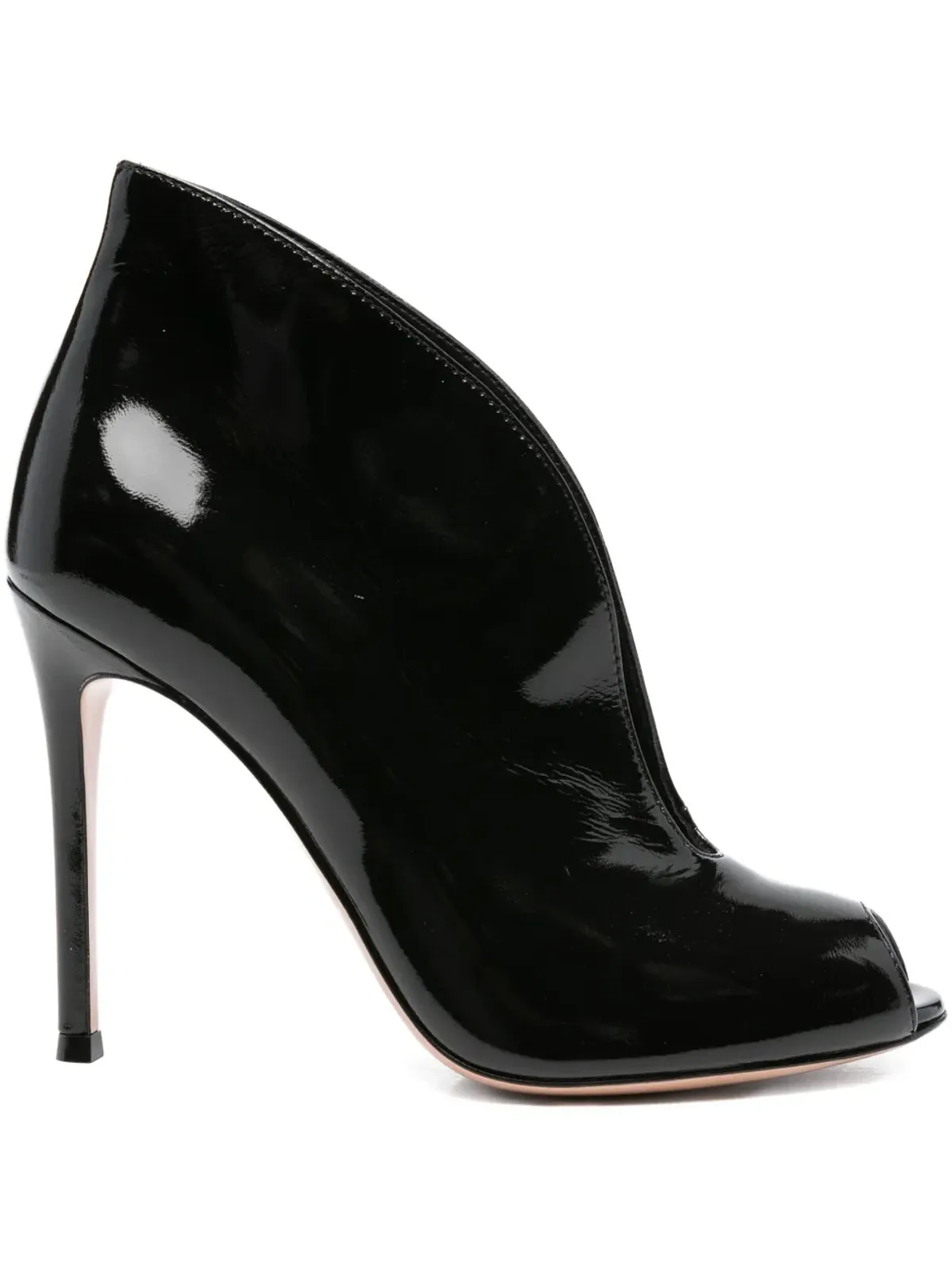 Gianvito Rossi ペップトゥ・ヒールパンプス - ブラック - 画像1