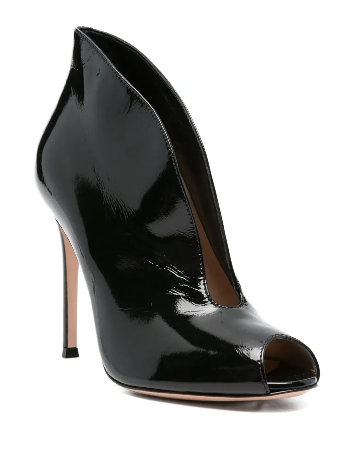 Gianvito Rossi ペップトゥ・ヒールパンプス - ブラック - 画像2