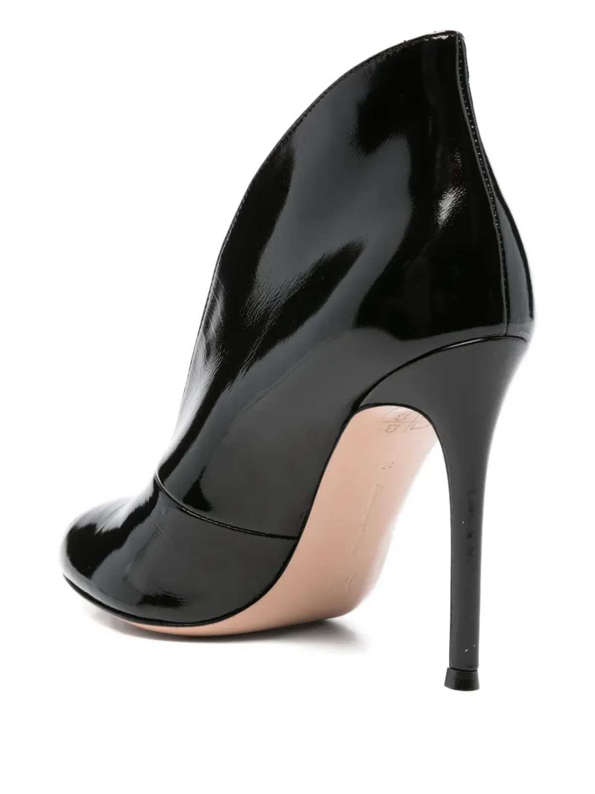 Gianvito Rossi ペップトゥ・ヒールパンプス - ブラック - 画像3