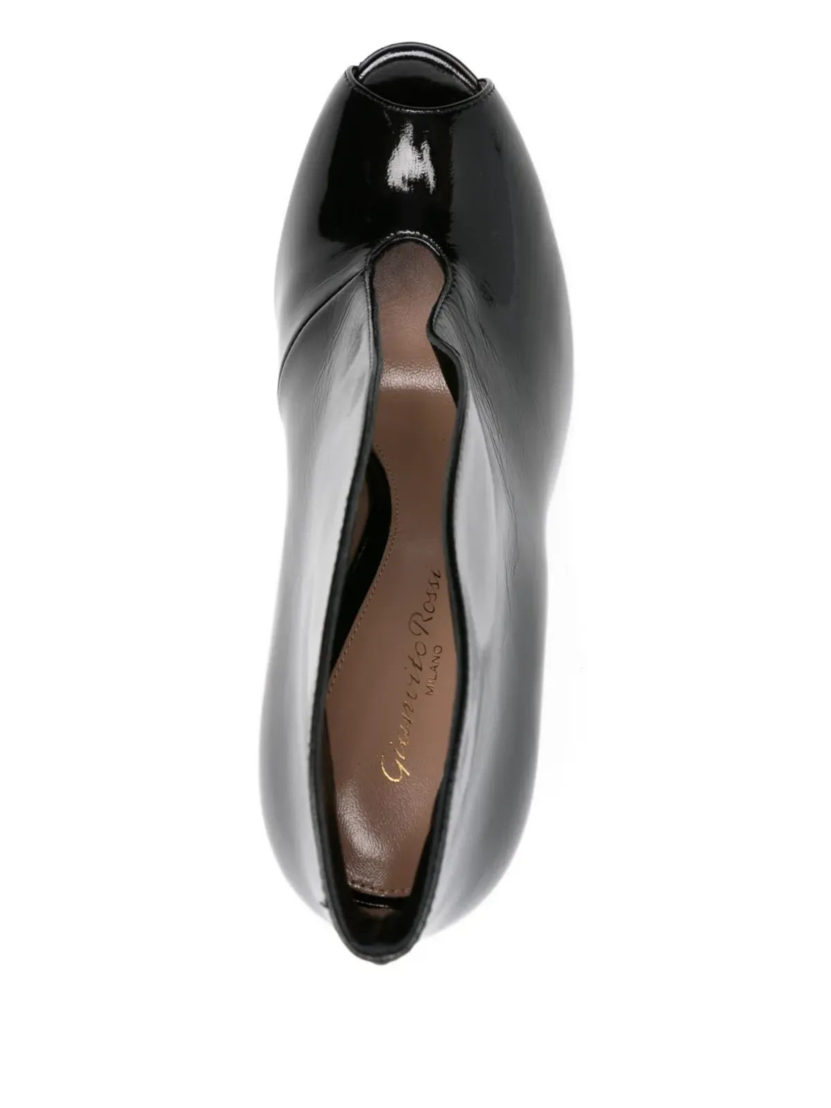 Gianvito Rossi ペップトゥ・ヒールパンプス - ブラック - 画像4