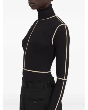 MM6 Maison Margiela ハイネック・パネルド・ボディスーツ - サムネイル3