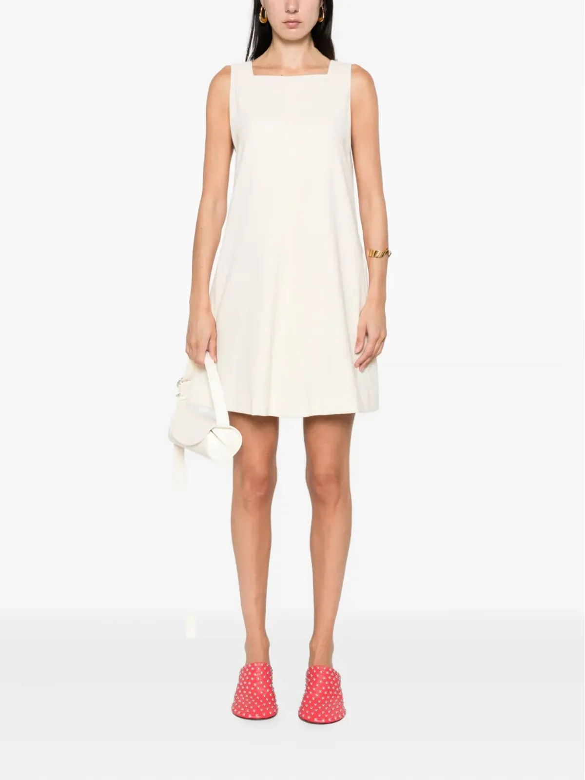 Carven ノースリーブ ラウンドネック ドレス - 画像2