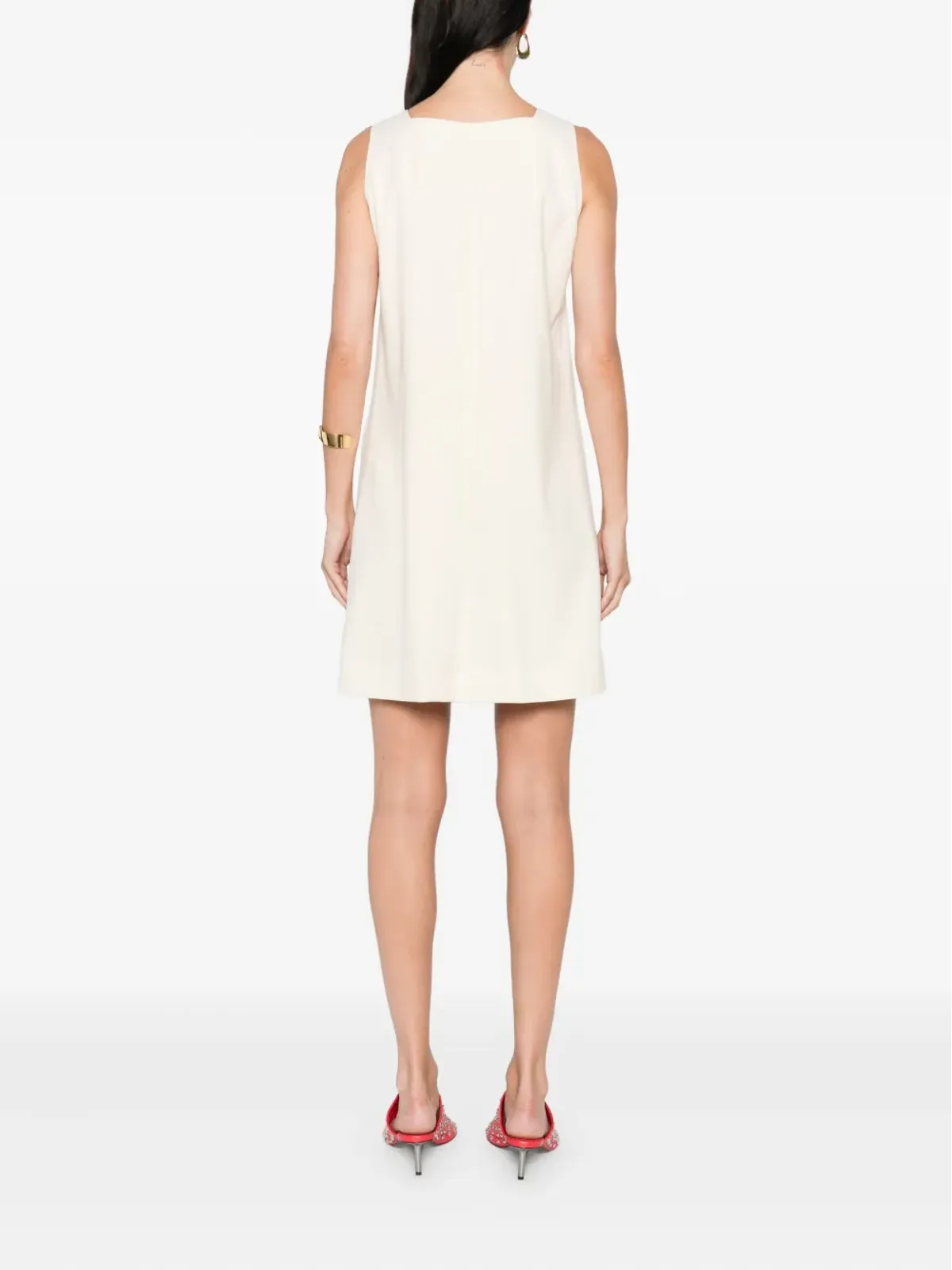 Carven ノースリーブ ラウンドネック ドレス - 画像4