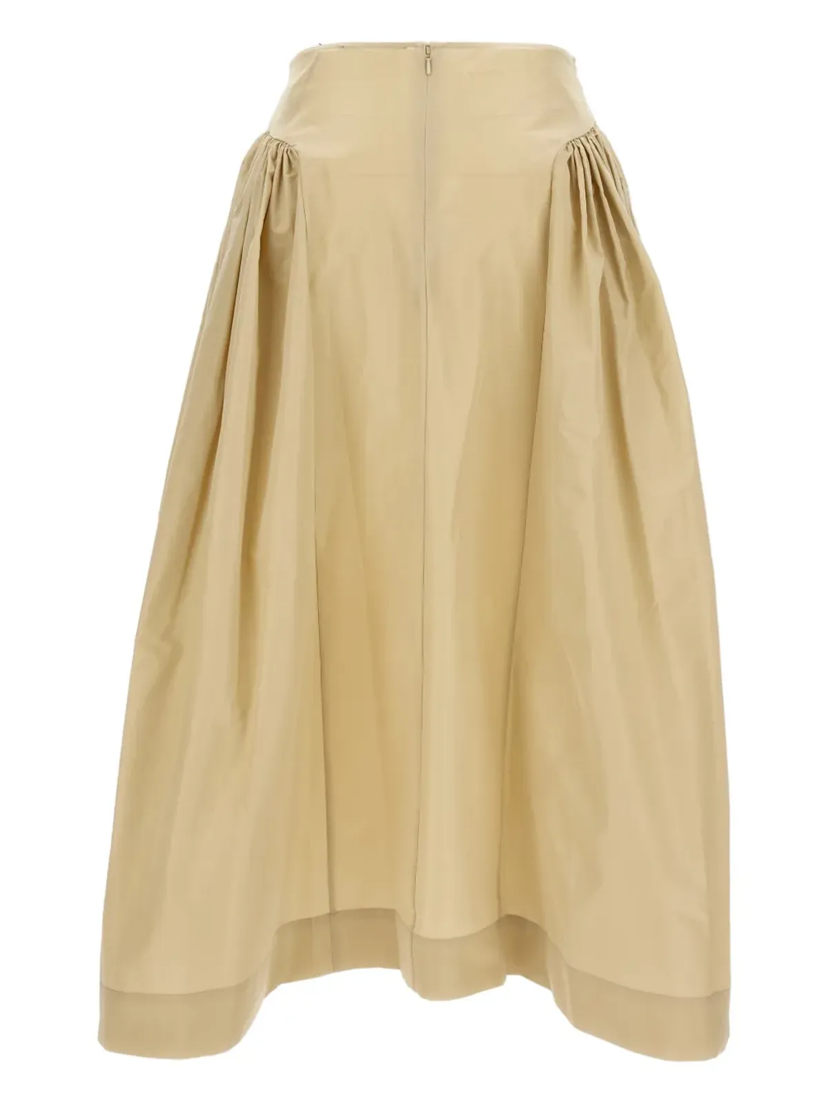 Simone Rocha ベージュのプリーツミディスカート - 画像2
