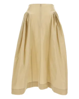 Simone Rocha ベージュのプリーツミディスカート - サムネイル2