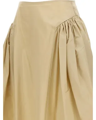 Simone Rocha ベージュのプリーツミディスカート - サムネイル3