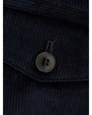 Paul Smith プリーツコーデュロイパンツ - ブラック - サムネイル3