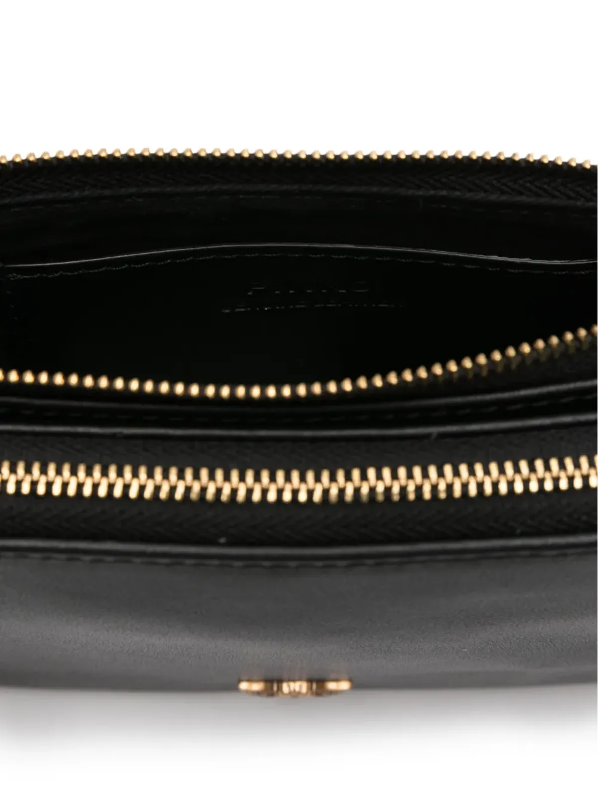 PINKO ダブルジップ レザー クロスボディバッグ - ブラック - 画像5