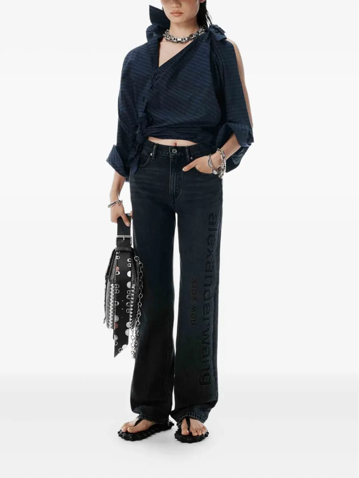 Alexander Wang ロゴディテールジーンズ - 画像2
