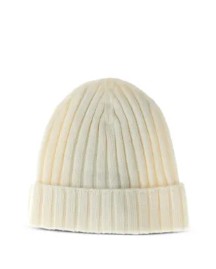 Moncler Enfant リブ編みロゴパッチ付きニット帽 - サムネイル2