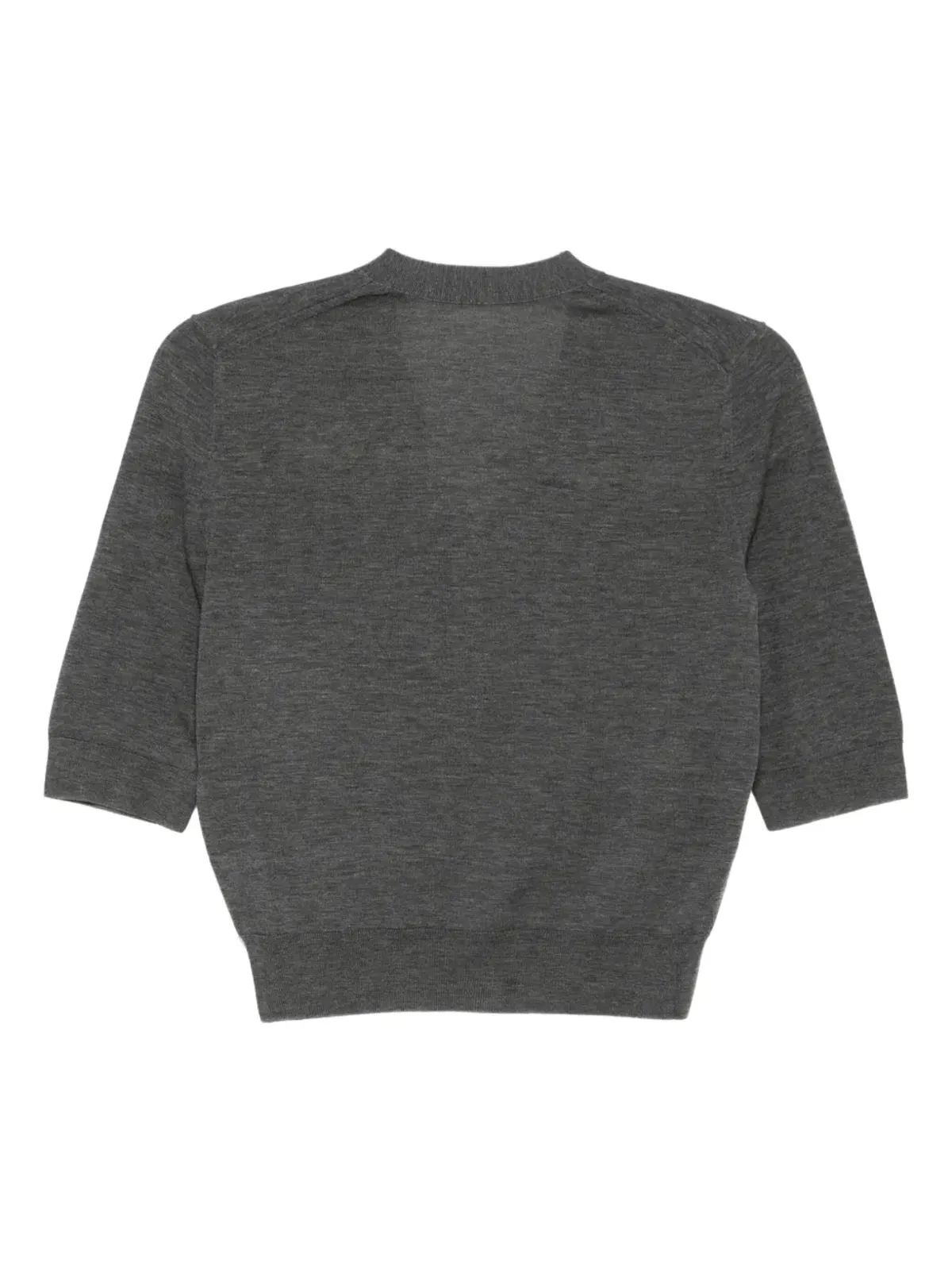 JNBY slim-fitting cropped cardigan - Grey - 画像2