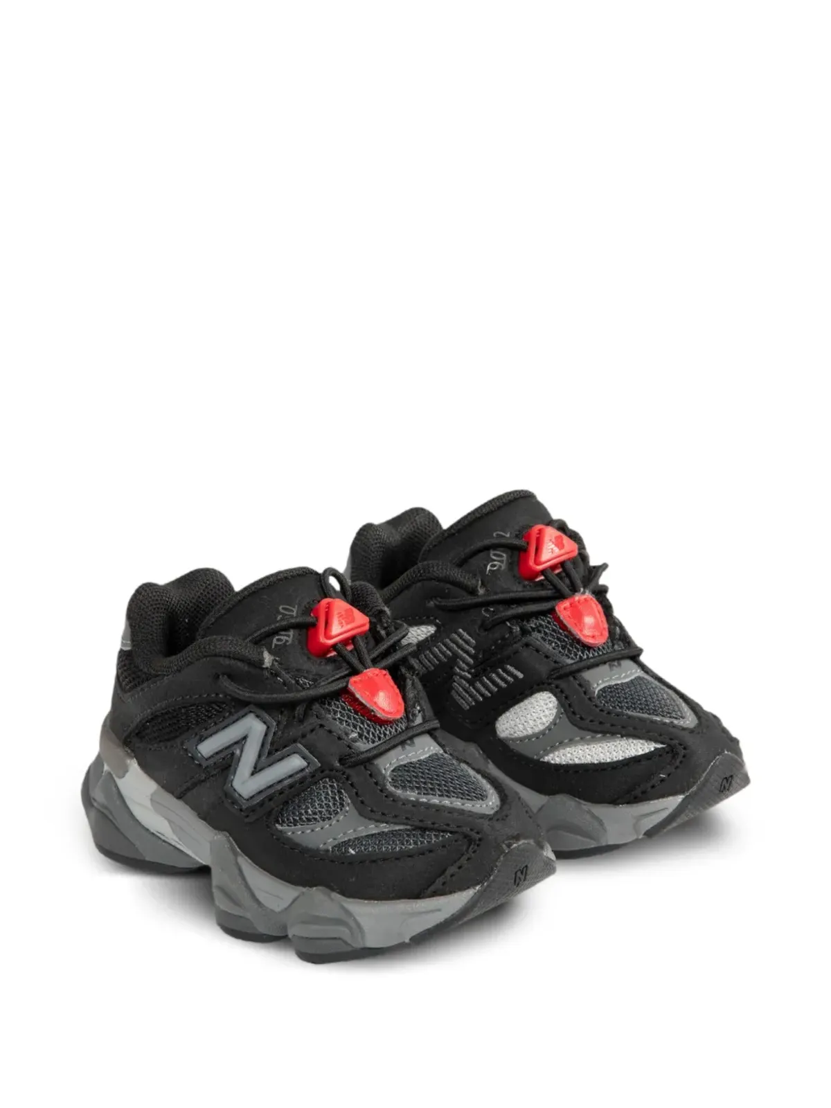 New Balance Kids 9060メッシュスニーカー - ブラック - 画像2