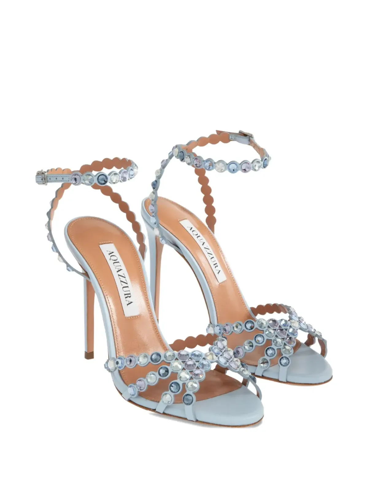 Aquazzura テキーラ クリスタル装飾 サンダル - 画像2