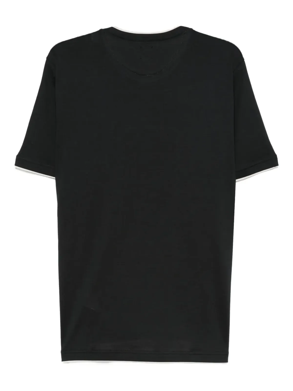 Eleventy クルーネック レイヤード コットン Tシャツ - 画像2