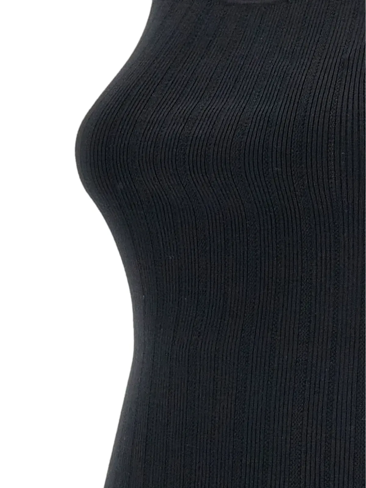 Elisabetta Franchi チェーンストラップリブ編みタンクトップ - 画像3