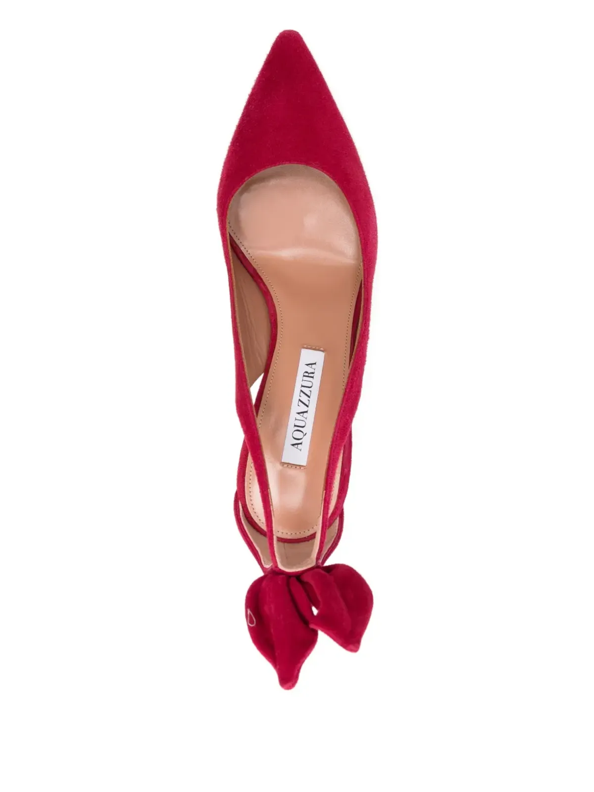 Aquazzura ボウディテール カットアウトパンプス ピンク - 画像4