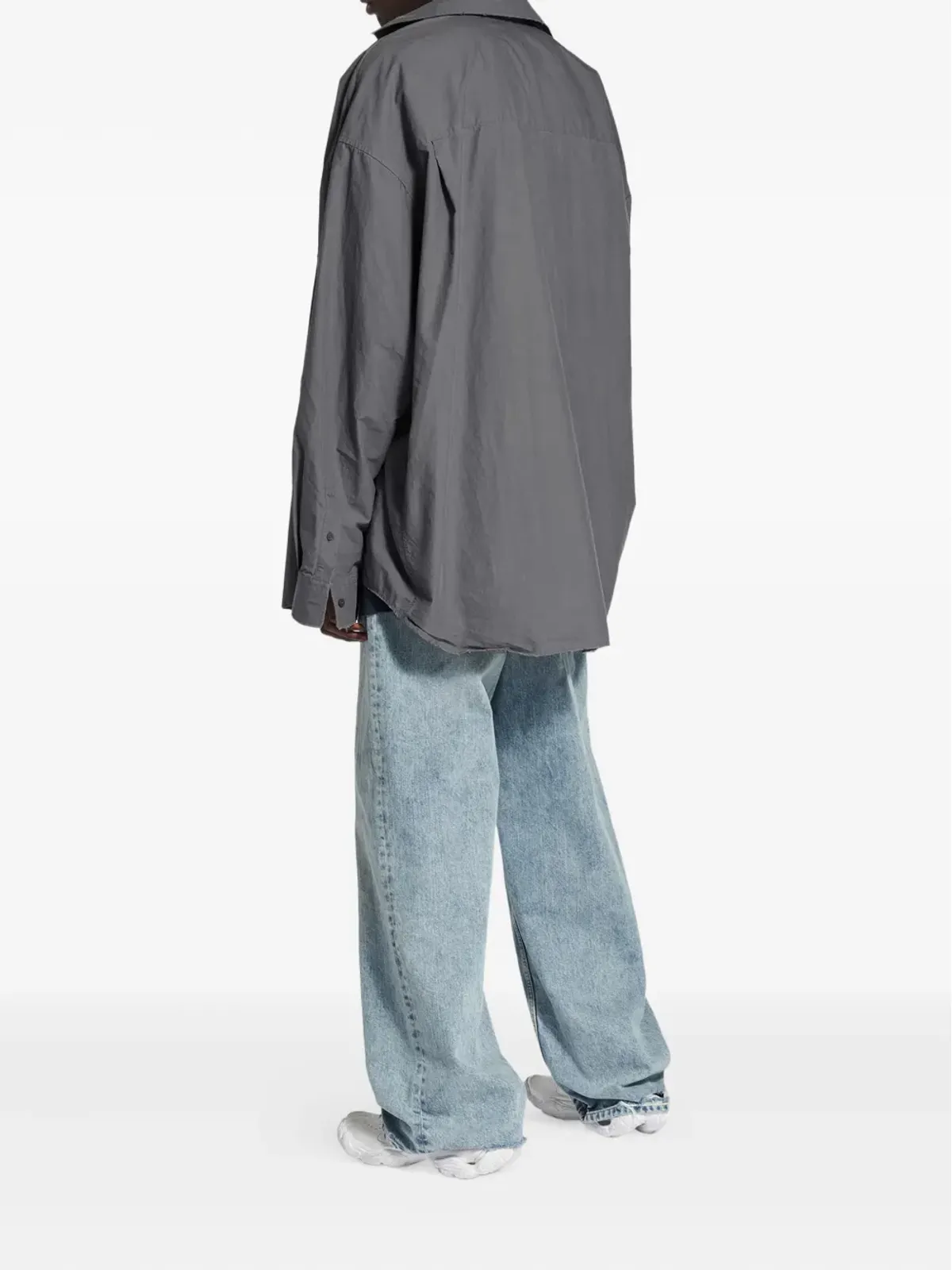 Balenciaga x Automobili Lamborghini レイヤードポプリンシャツ - グレー - 画像2