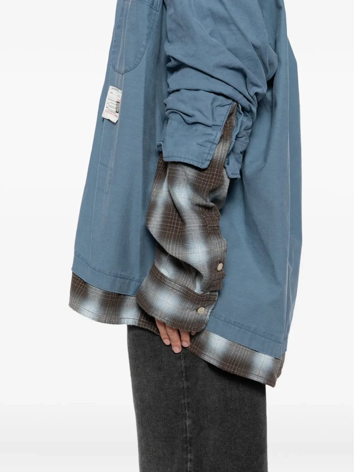 Maison MIHARA YASUHIRO レイヤード長袖シャツジャケット - 画像5