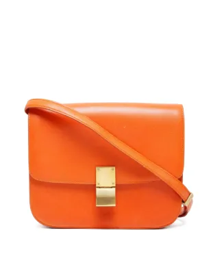 Celine ビンテージ 1980-1990s レザー クロスボディバッグ - オレンジ - サムネイル1