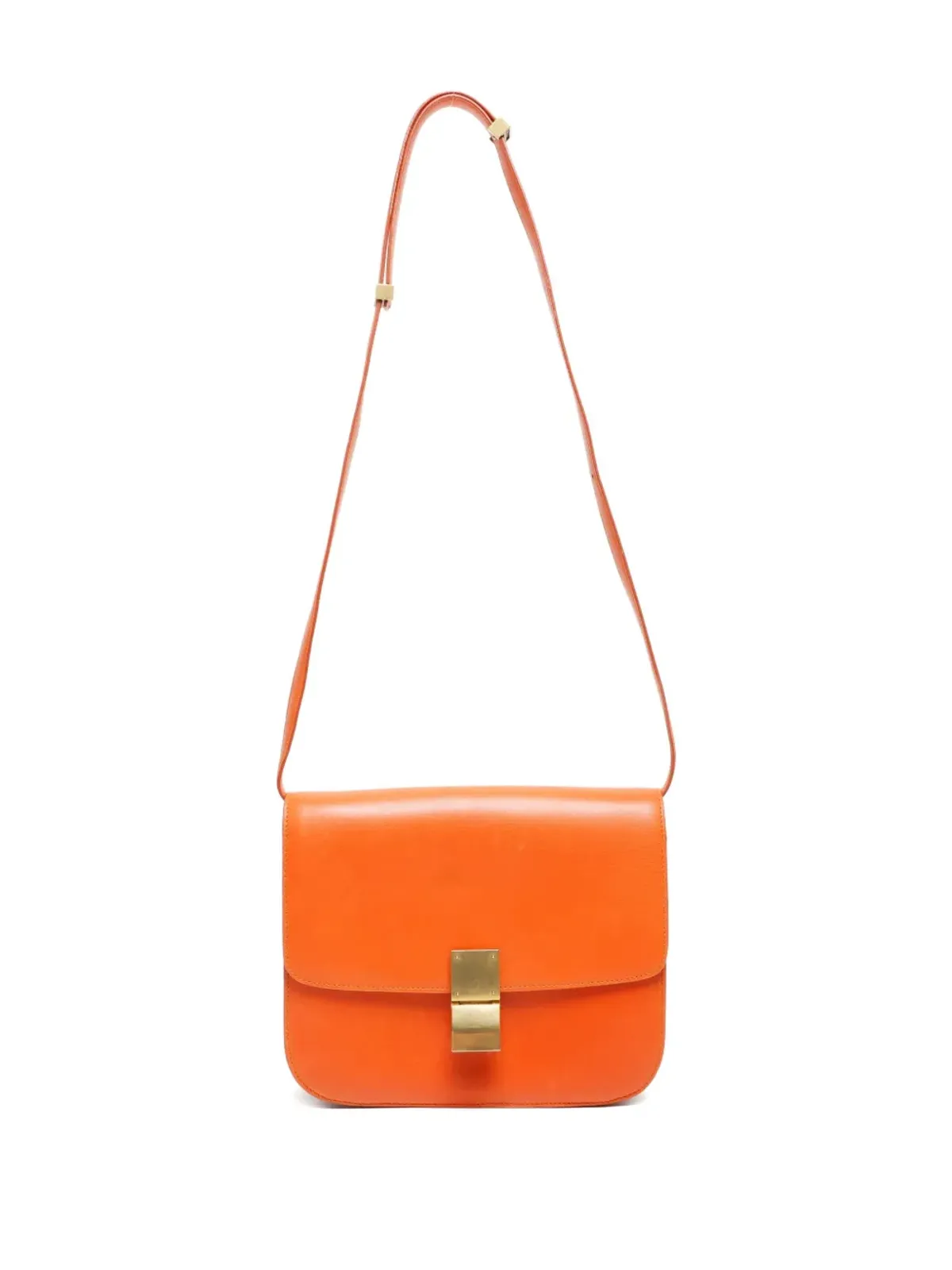 Celine ビンテージ 1980-1990s レザー クロスボディバッグ - オレンジ - 画像3
