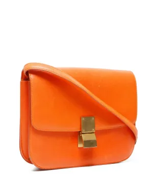Celine ビンテージ 1980-1990s レザー クロスボディバッグ - オレンジ - サムネイル4