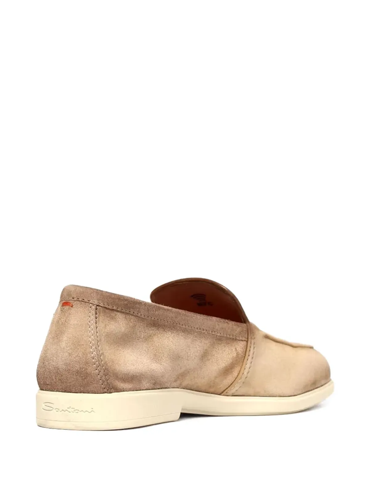 Santoni スエード フラットローファー - ニュートラル系 - 画像2
