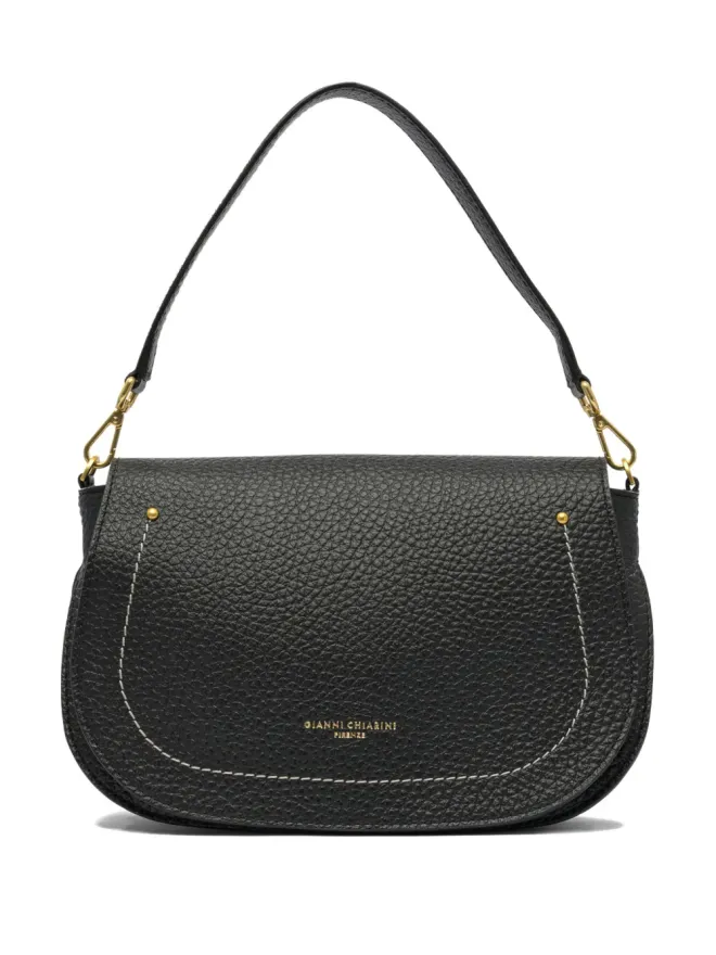 GIANNI CHIARINI GIANNI CHIARINI Brooke ペブルレザー曲線ショルダーバッグ - ブラックの商品画像