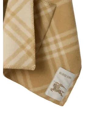 Burberry フード付きチェック柄ケープ - サムネイル2