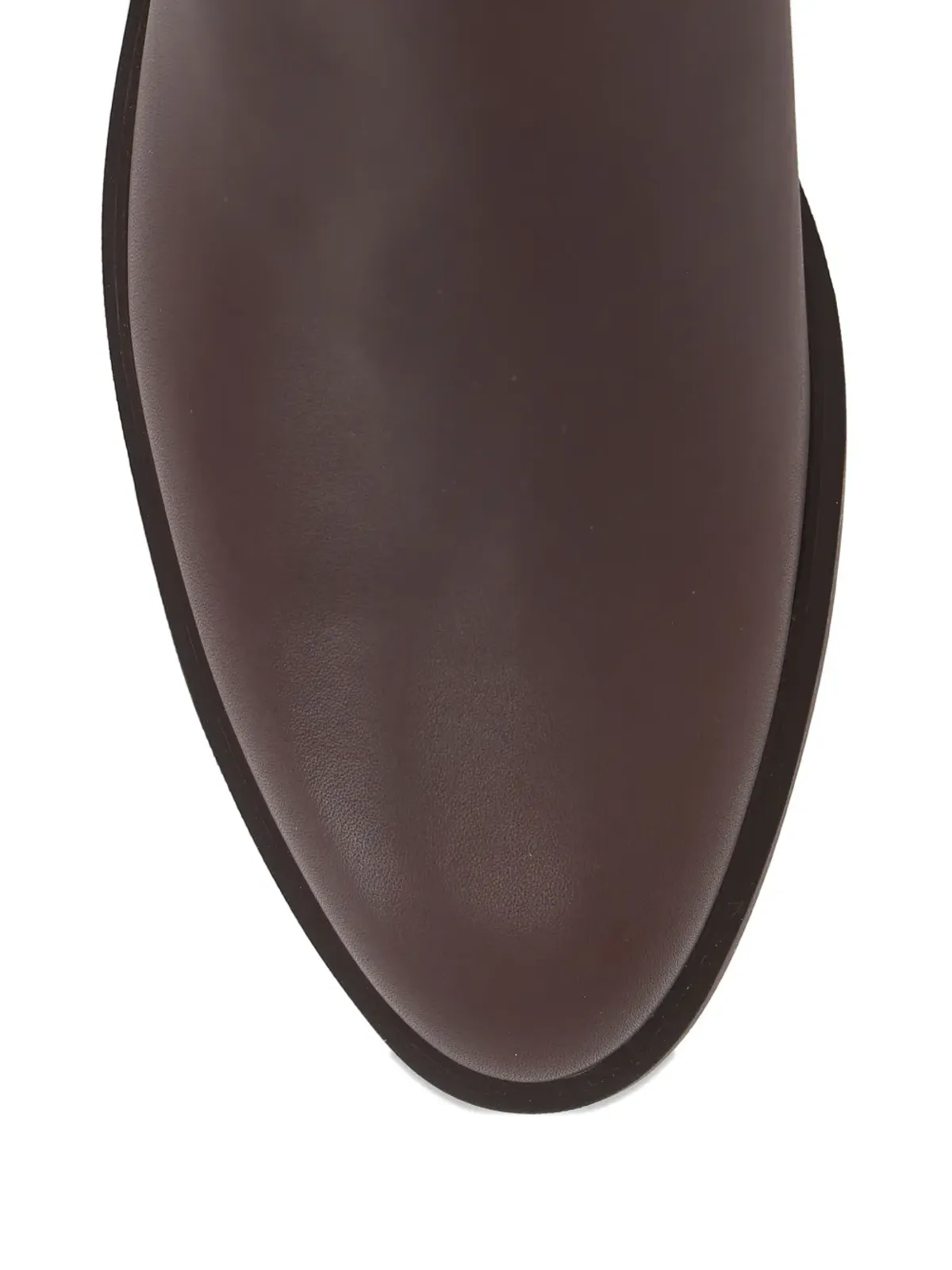 Loro Piana レザー ジップファスナー付きアンクルブーツ - 画像4