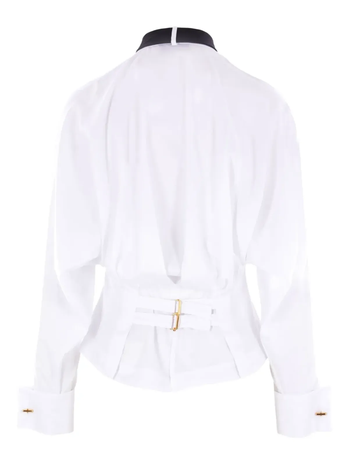 Elisabetta Franchi ネックタイ ポプリン シャツ - White - 画像2