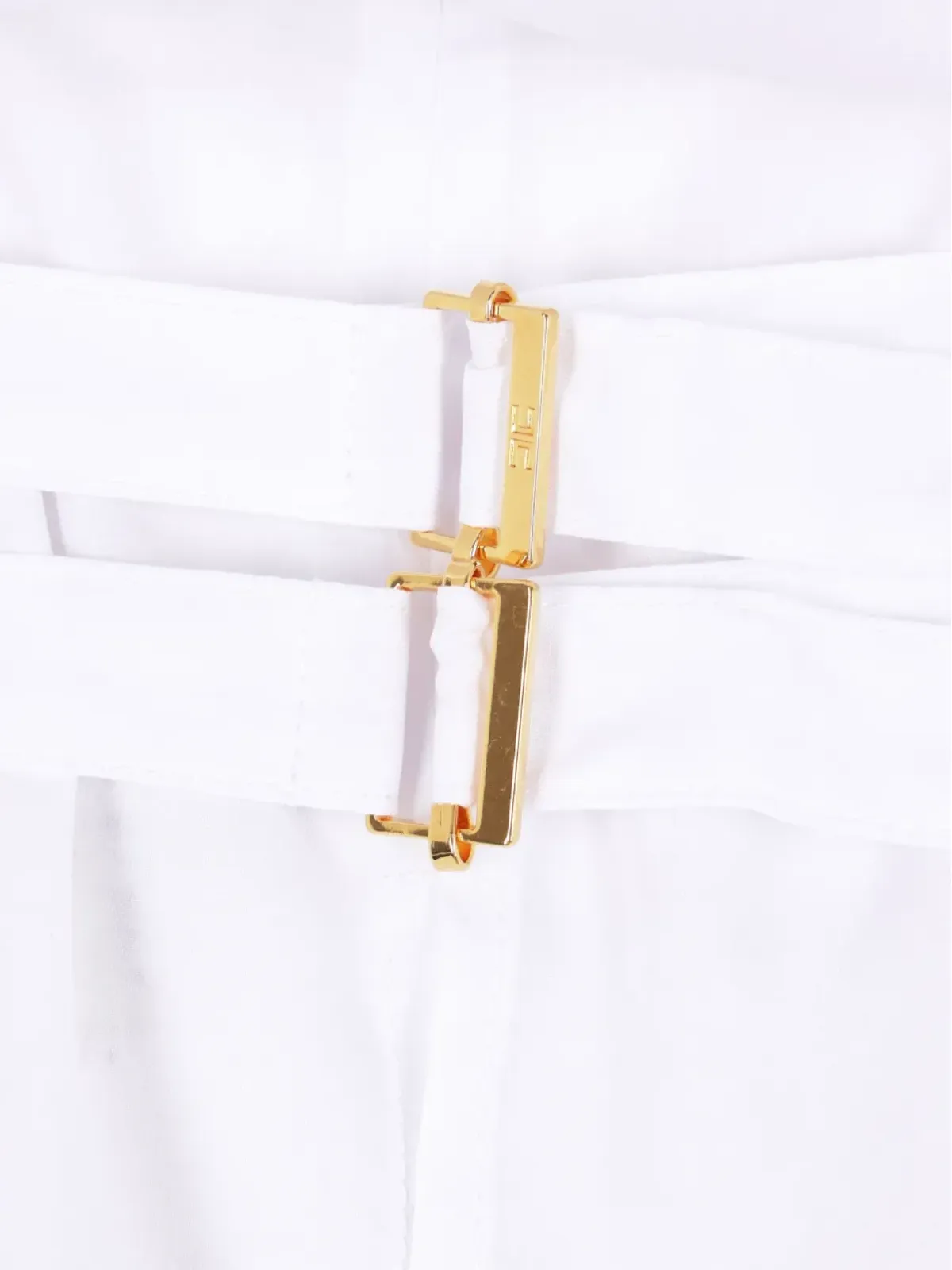 Elisabetta Franchi ネックタイ ポプリン シャツ - White - 画像3
