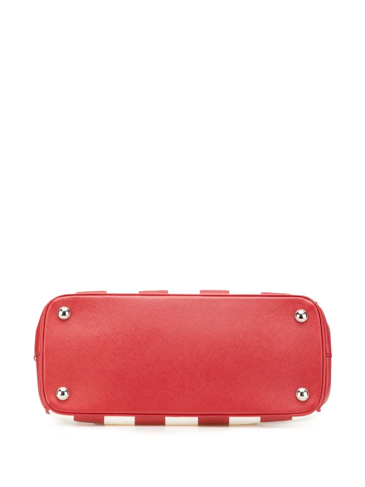 Prada Pre-Owned バイカラー サフィアノ ガレリア ダブルジップ サッチェル - レッド - 画像4