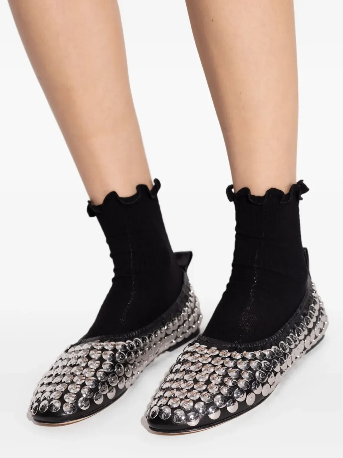 Tory Burch スタッズ付きバレエフラット - 画像4