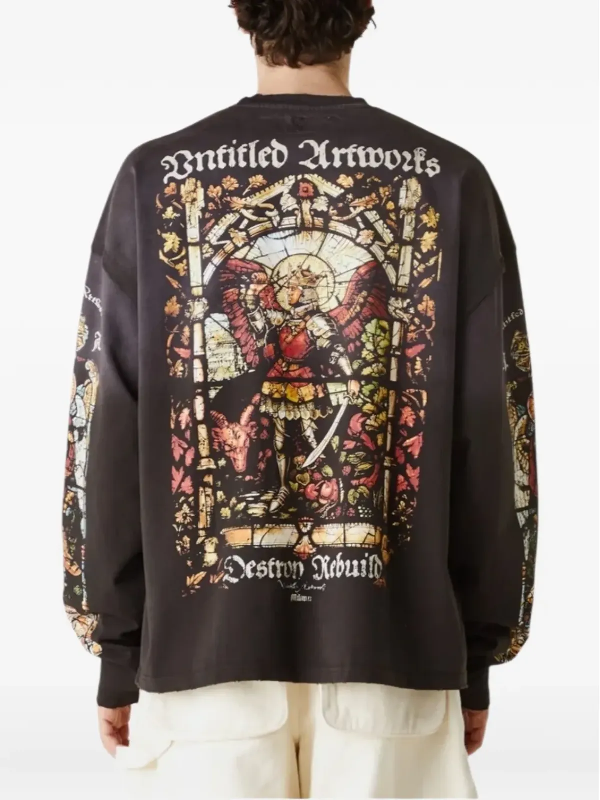 UNTITLED ARTWORKS グラフィックプリント長袖Tシャツ - 画像3