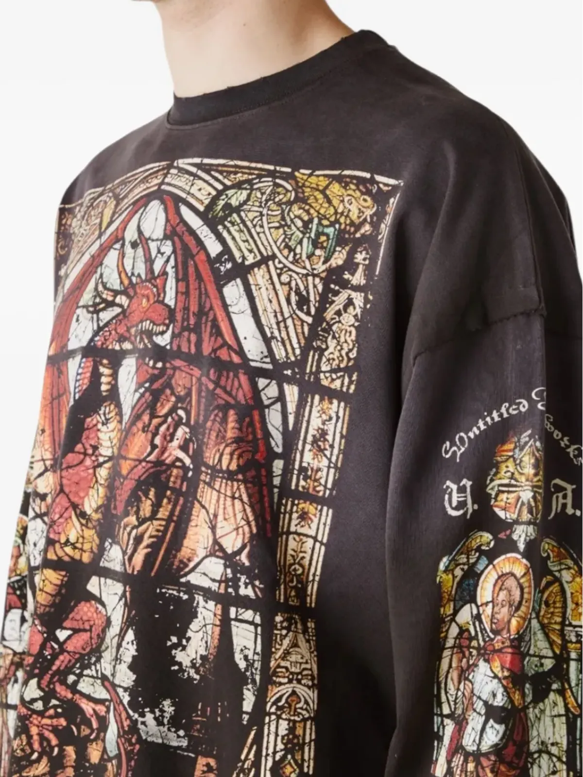 UNTITLED ARTWORKS グラフィックプリント長袖Tシャツ - 画像4