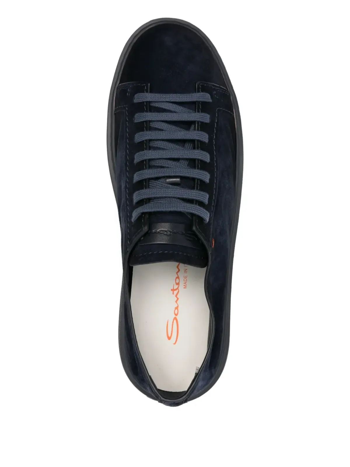 Santoni スエード レースアップ スニーカー - 画像4