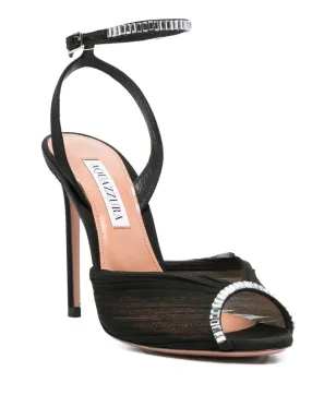 Aquazzura Gatsby クリスタル装飾 メッシュサンダル - サムネイル2