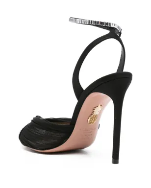 Aquazzura Gatsby クリスタル装飾 メッシュサンダル - サムネイル3