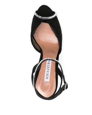 Aquazzura Gatsby クリスタル装飾 メッシュサンダル - サムネイル4