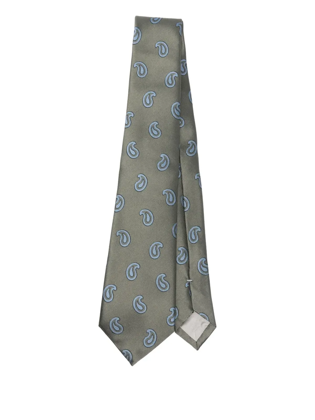 Giorgio Armani ペイズリープリント シルクタイ - グリーン - 画像1