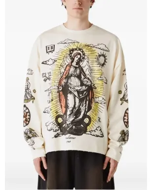 UNTITLED ARTWORKS 聖なるグラフィックプリント ロングスリーブ Tシャツ - サムネイル1