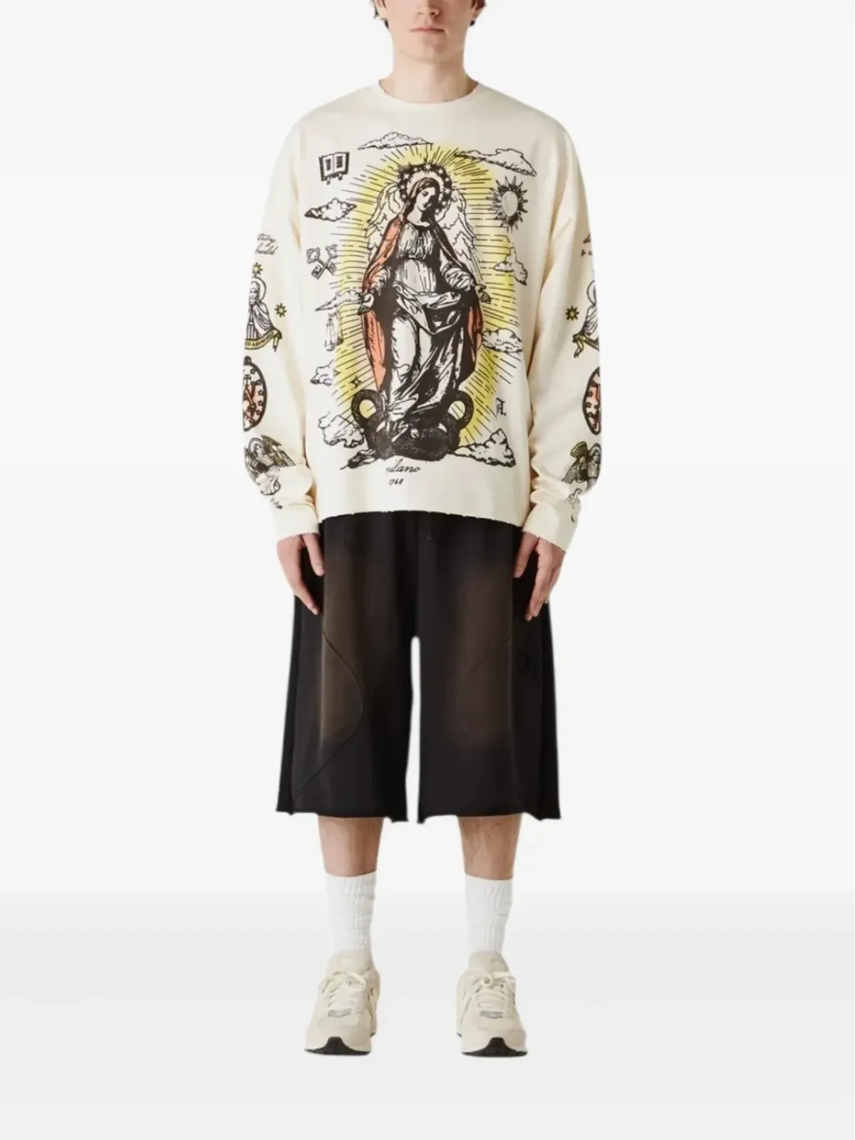 UNTITLED ARTWORKS 聖なるグラフィックプリント ロングスリーブ Tシャツ - 画像2