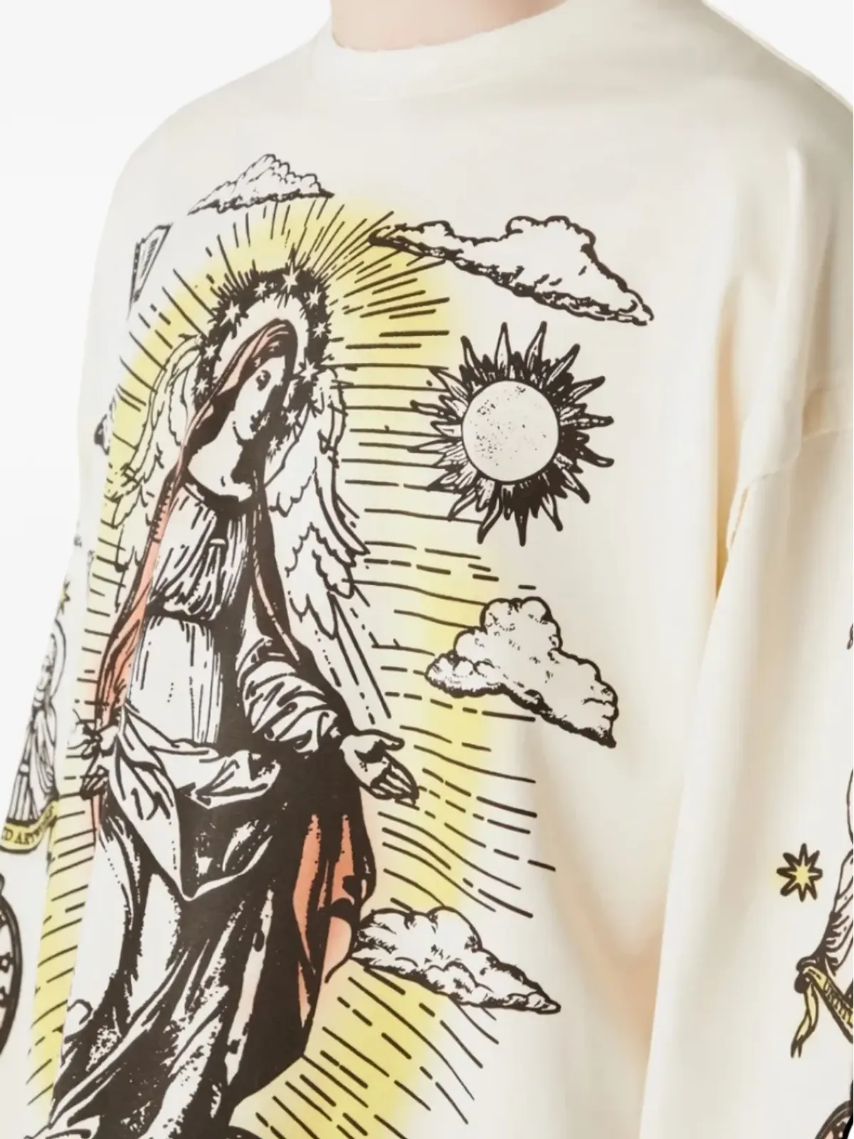 UNTITLED ARTWORKS 聖なるグラフィックプリント ロングスリーブ Tシャツ - 画像4