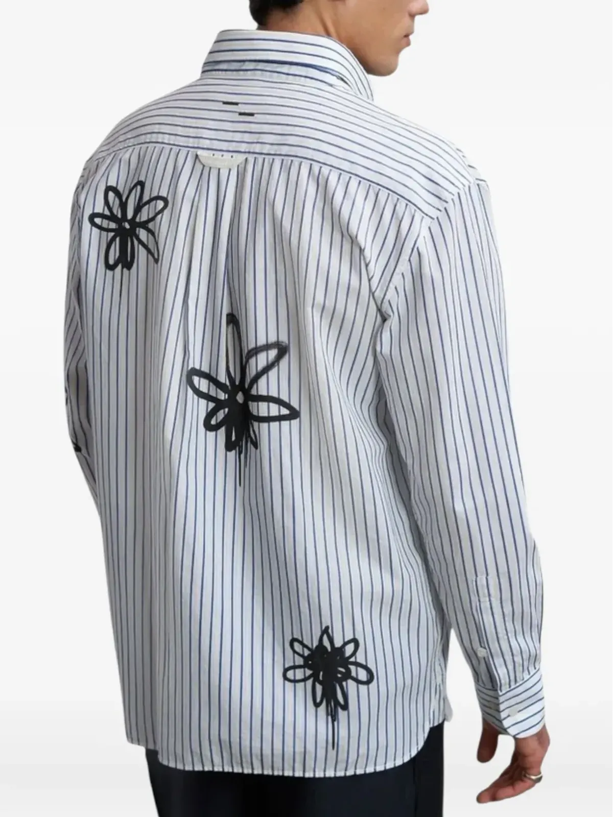 Filling Pieces striped floral shirt - White - 画像3
